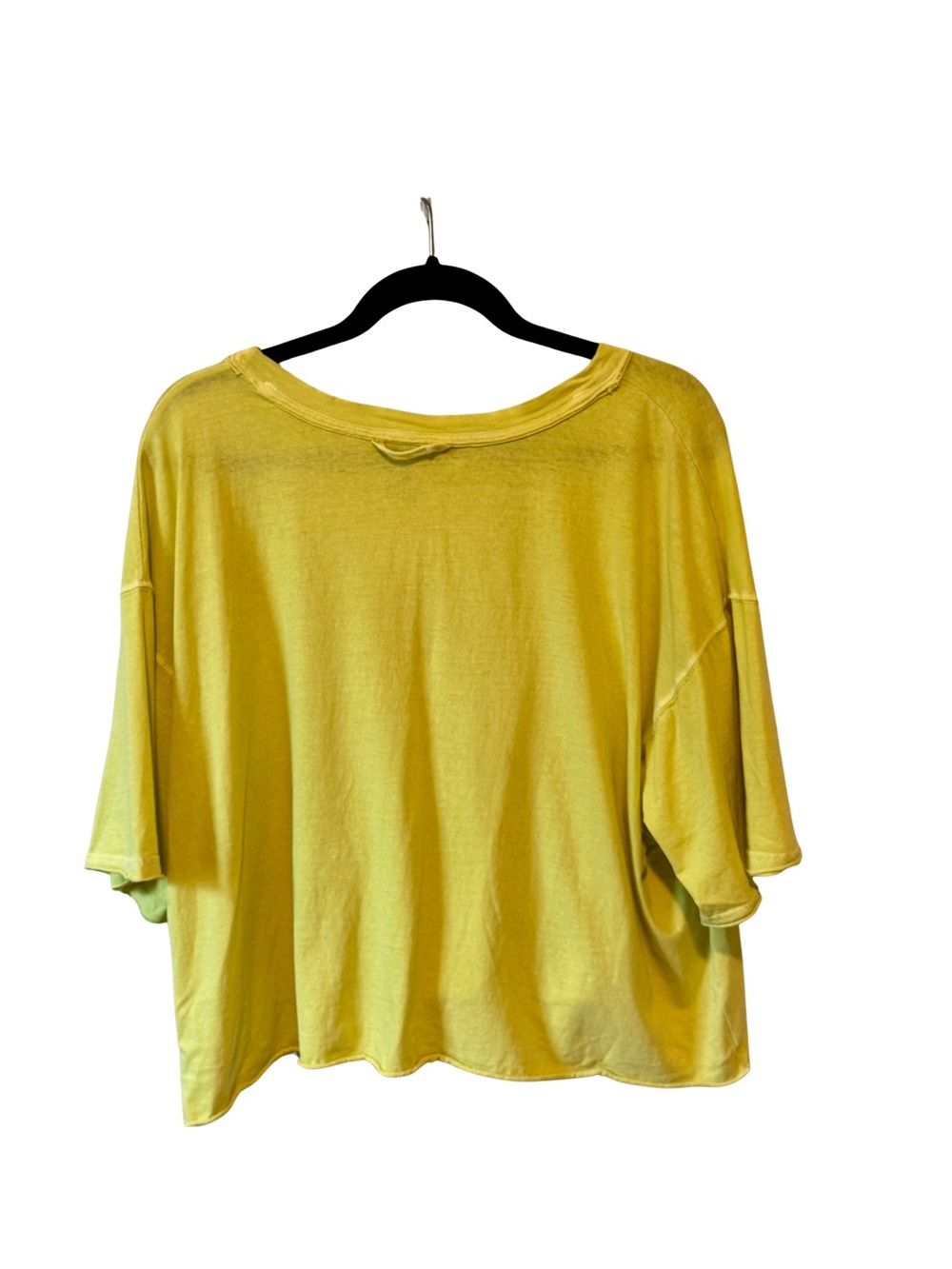Free People Movement Inspire Tee Size L Yellow Oversized Boxy Tee FP Athleisure - Picture 2 of 4